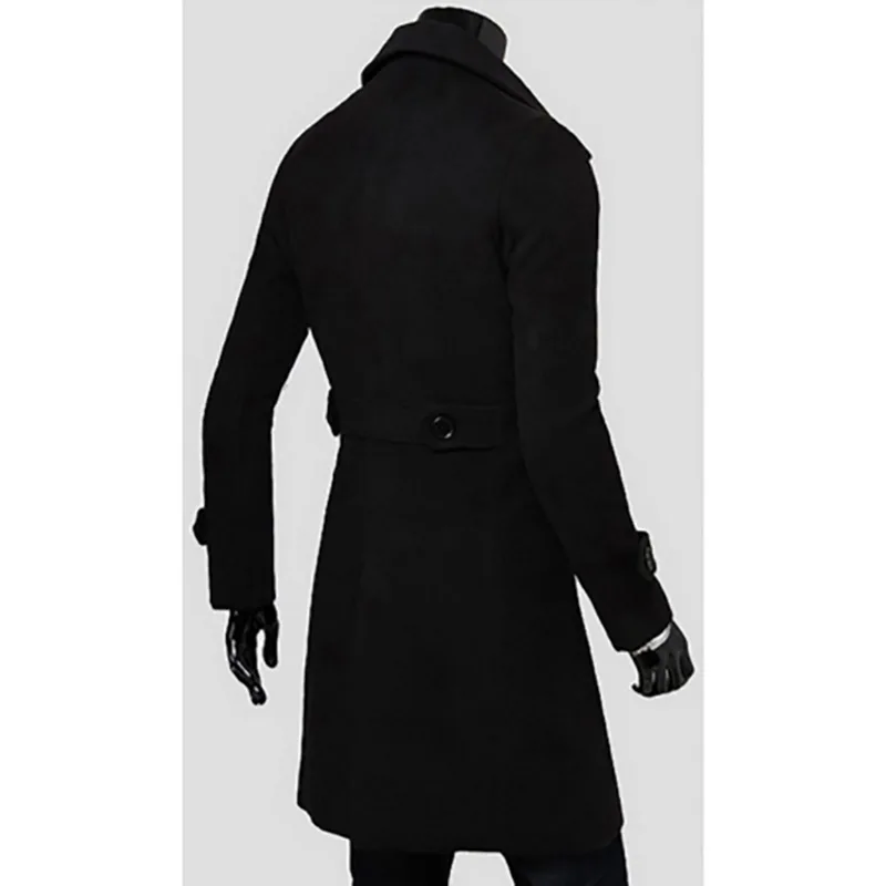 LASPERAL, Новое поступление, Осень-зима, Тренч, Мужская брендовая одежда, Крутое мужское длинное пальто, высокое качество, хлопок, Мужское пальто, 3XL