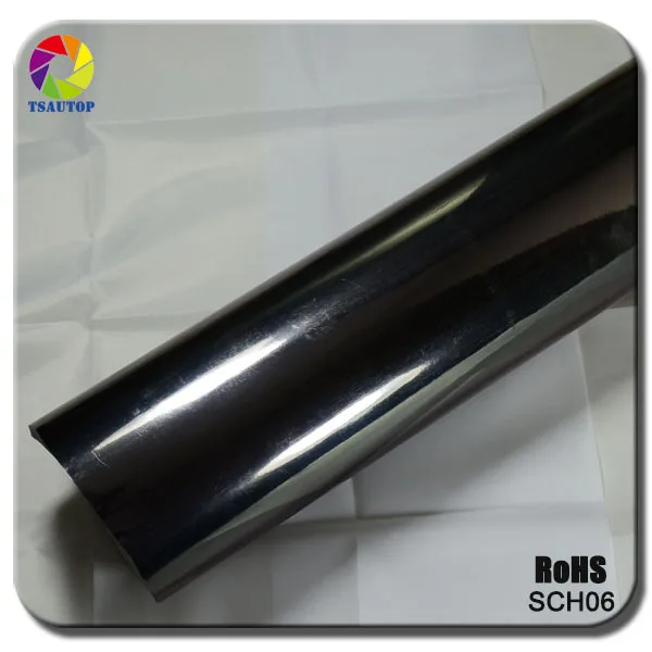 

Factory Price (1.52x30M)60''X1181'' air free bubbles mirror chrome car vinyl wrap film