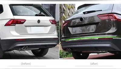Стальная накладка для украшения заднего бампера 3 шт. VW Tiguan 2 го поколения 2016