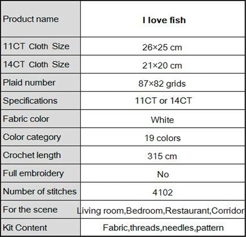 Картина I love fish cat из мультфильма сделай сам рассчитана на холст DMC 14CT 11CT китайские