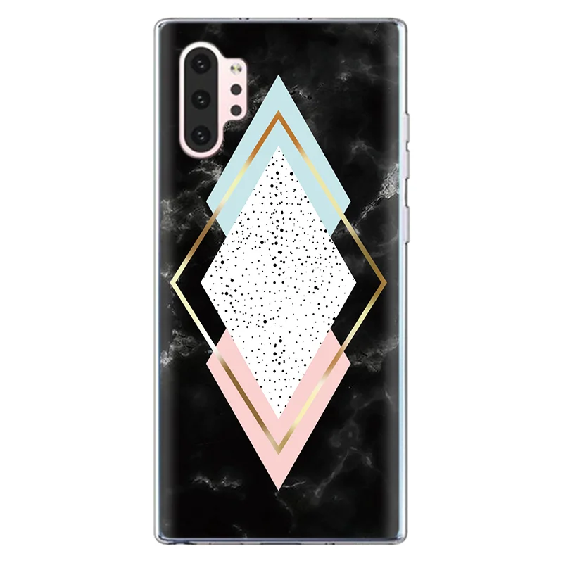 dls4g4bx Чехол с мраморными цветами для samsung Galaxy Note 10 Pro, чехол для samsung Galaxy A50 A70 A20e A30 A40, прозрачный чехол с геометрическим рисунком ананаса - Цвет: dls4g4bx