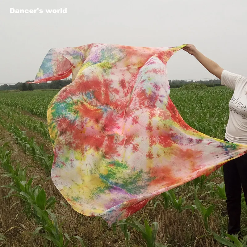 2019 дешевые оптовые 100% шелк танец живота для девочек ручной вуалью на сцене