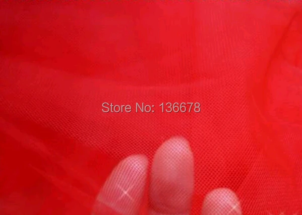 160cm 63&quot width 10yard/lot Red super soft breathable mesh tulle fabric tissue for bridal dress tutu bubble skirt curtain cloth - купить
