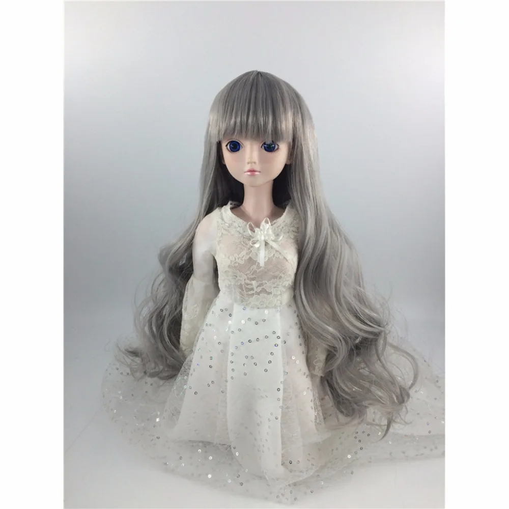 BJD SD длинный парик женский кукольный прямой микро объем 1/4 1/6 1/8 можно настроить 21