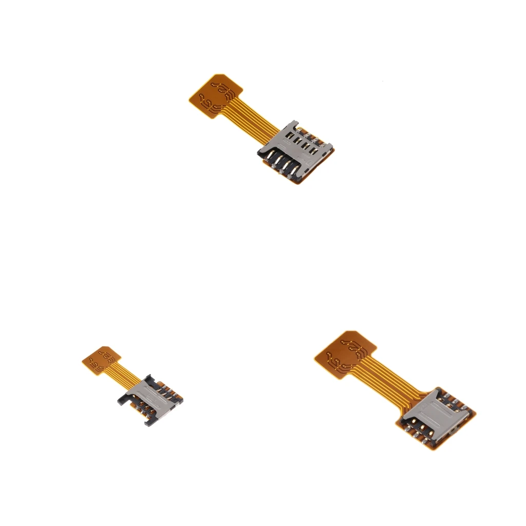 Двойной адаптер для sim-карты tf-карты Nano Micro Mini SIM гибкий кабель в режиме ожидания