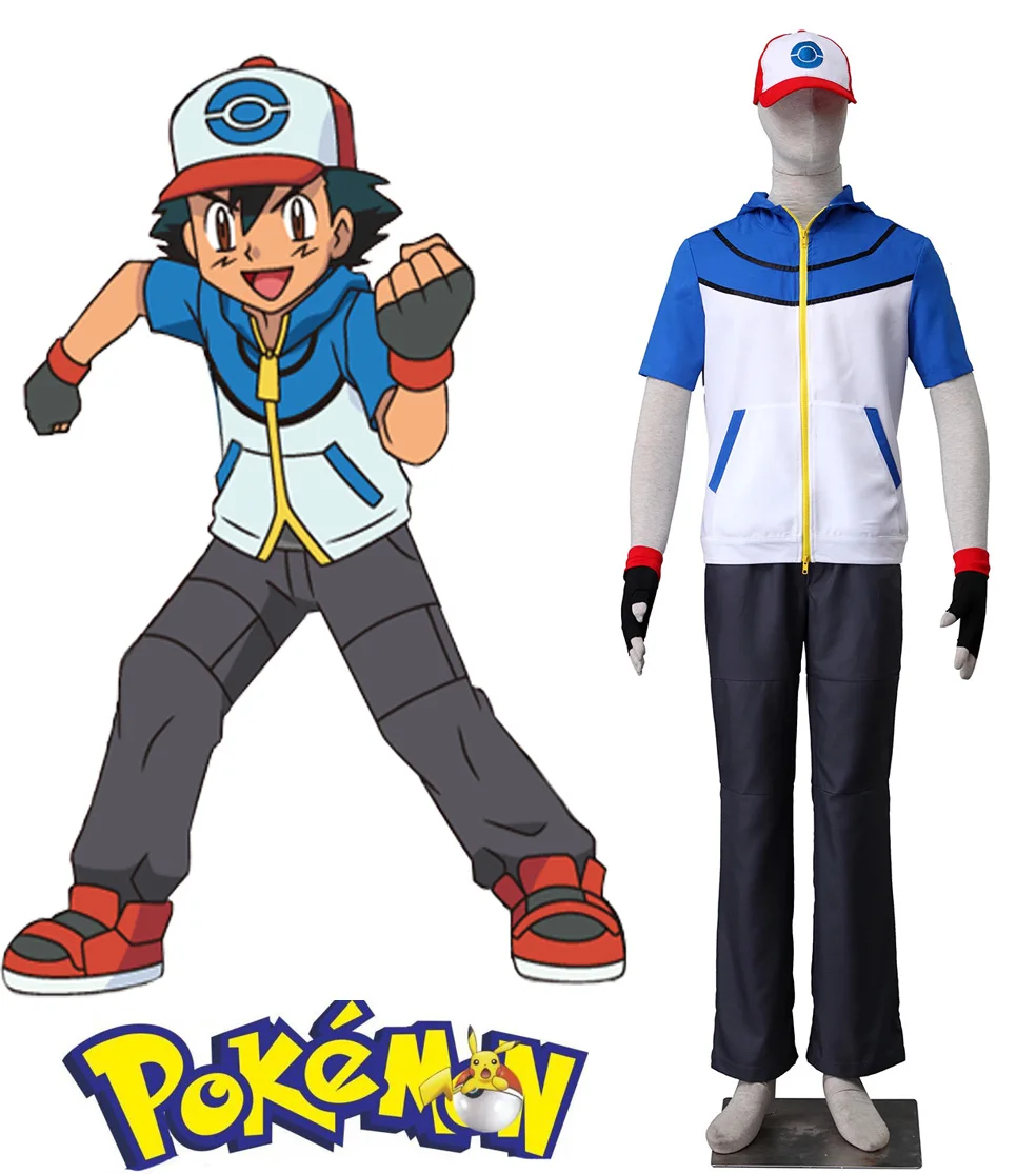 Карманный костюм для косплея Monster Ash Ketchum|ash ketchum cosplay|cosplay costumeash |