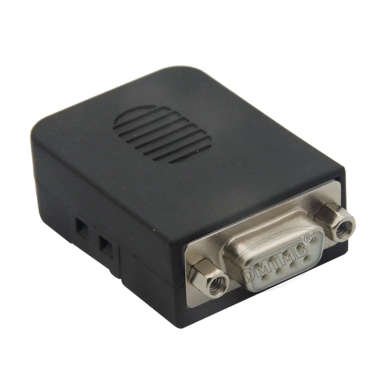 Золотая пластина DB9 COM RS232 женский разъем с задней стороной винтовой винт гайка