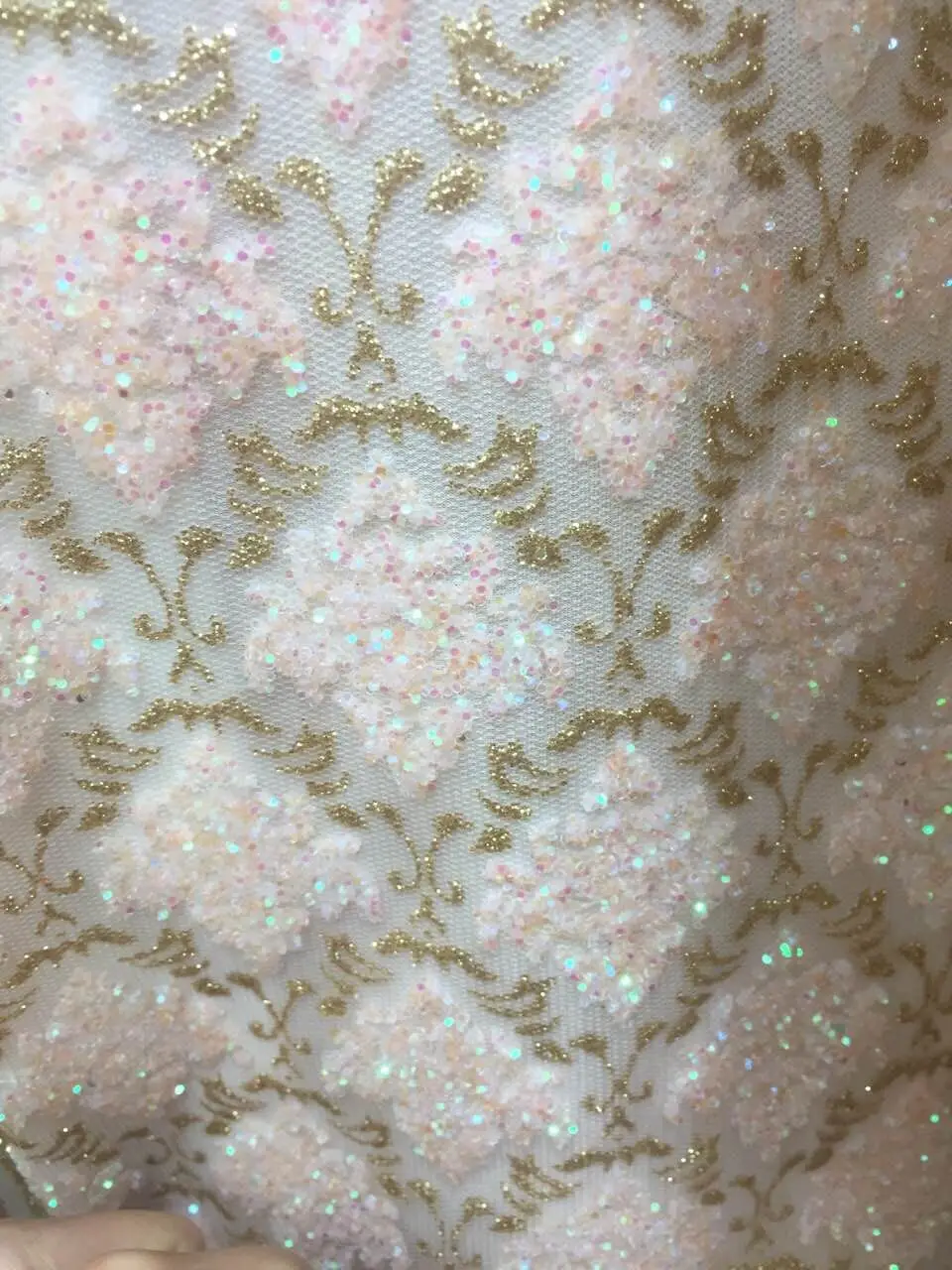 

Блестящий нигерийский кружевной материал 2016 (5 ярдов/партия) Бесплатная доставка французское Тюлевое Сетчатое кружево для вечеринки и свад...