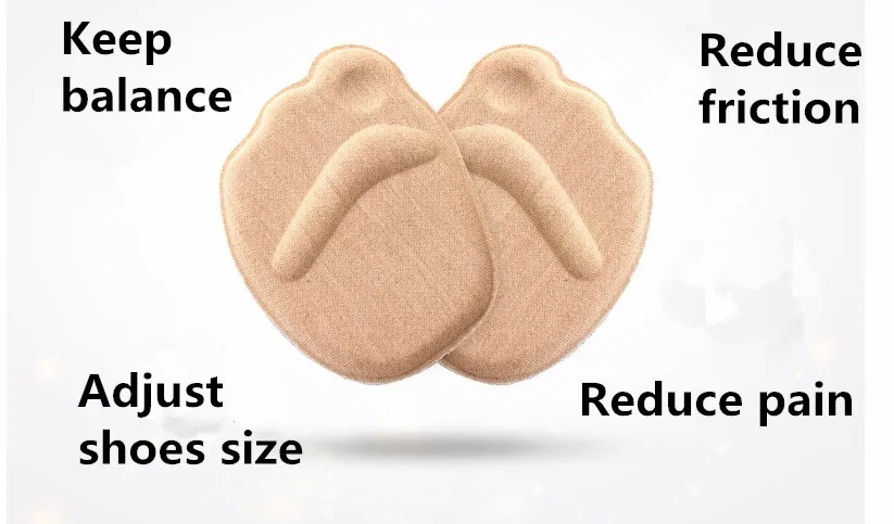 4 пары туфель с подушечками из силикона и хлопка прозрачная обувь гелевыми