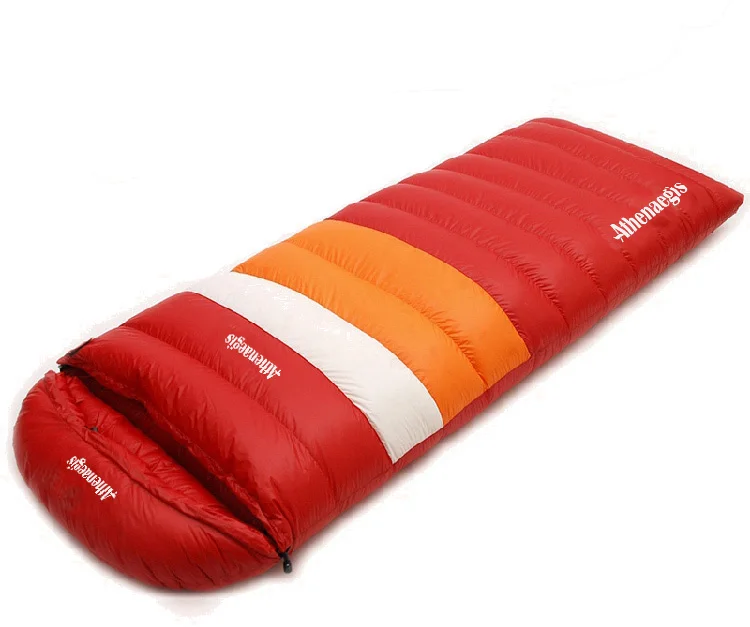 Red 1500g Athenaegis удобный белый гусиный пух 1200 г/1500 г/1800 г/2000 г наполнитель наращенный спальный мешок зимний спальный мешок Slaapzak - Цвет: Red 1500g