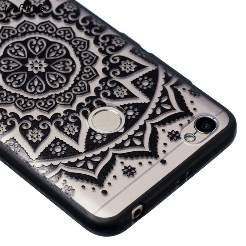 For Cover Xiaomi Redmi Note 5A Prime Case Embossed Lace Flower Bumper Phone 5.5'' |