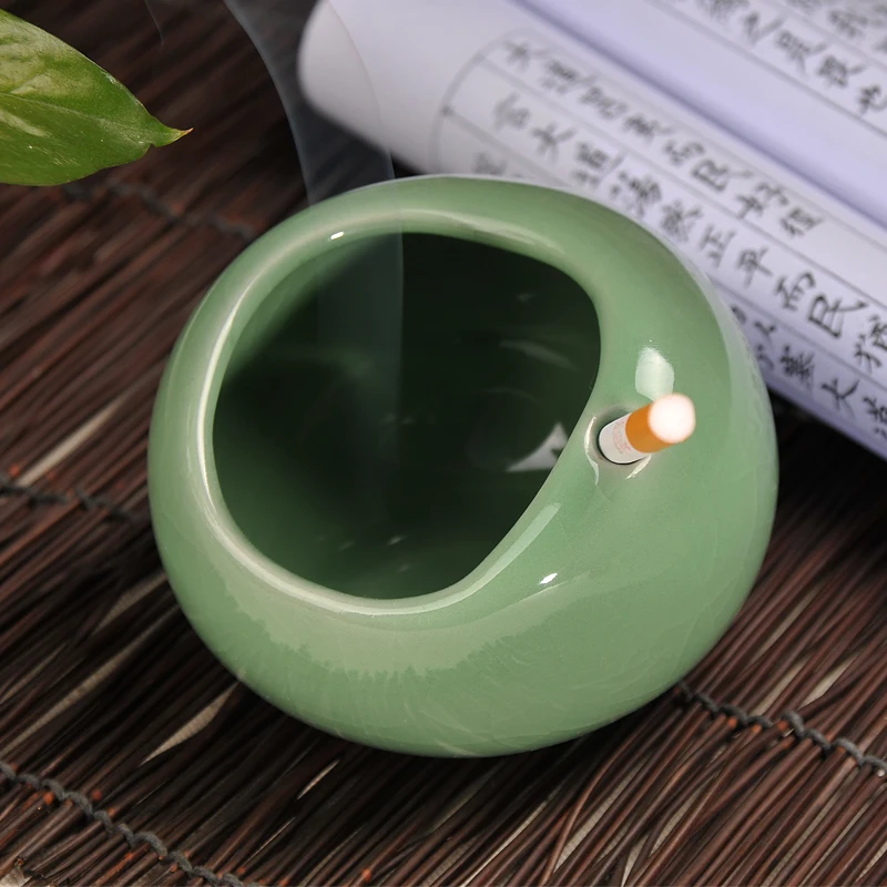 Керамическая оригинальная пепельница с защитой от ветра пепельница|ashtray