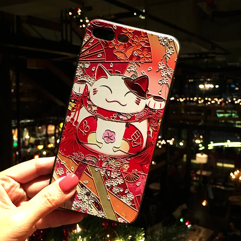 Для iPhone 6 plus 6s X 7 8 XR XS Max 11 pro SE 2020 силиконовый матовый 3D рельефный чехол для телефона