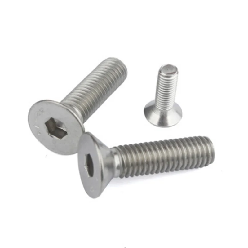 40 Pcs M6 X 35Mm Full Thread Countersunk Flat Head Hex Socket Screw Bolt Din 7991 | Shafts