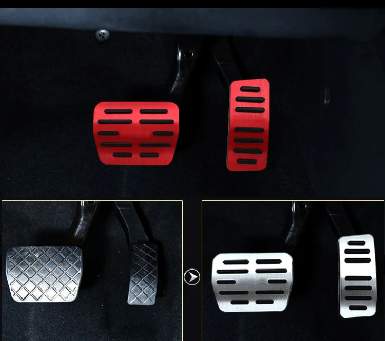 

3pc for SKODA KODIAQ Rest plate Accelerator pedal Brake pedal Metal decorative cover