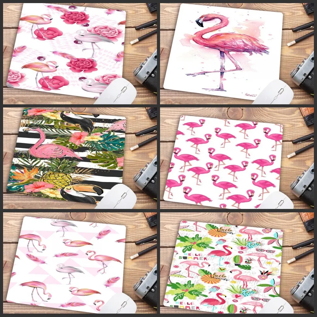 

Mairuige Big Promotion Pink Flamingo Bird Gaming Player Desk Laptop Rubber Mouse Mat Mouse Keyboards Mousepad for Boyfriend