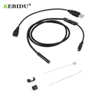 USB-эндоскоп Kebidu, 720P HD, водонепроницаемый, 6 светодиодный, 1 м, 7 мм