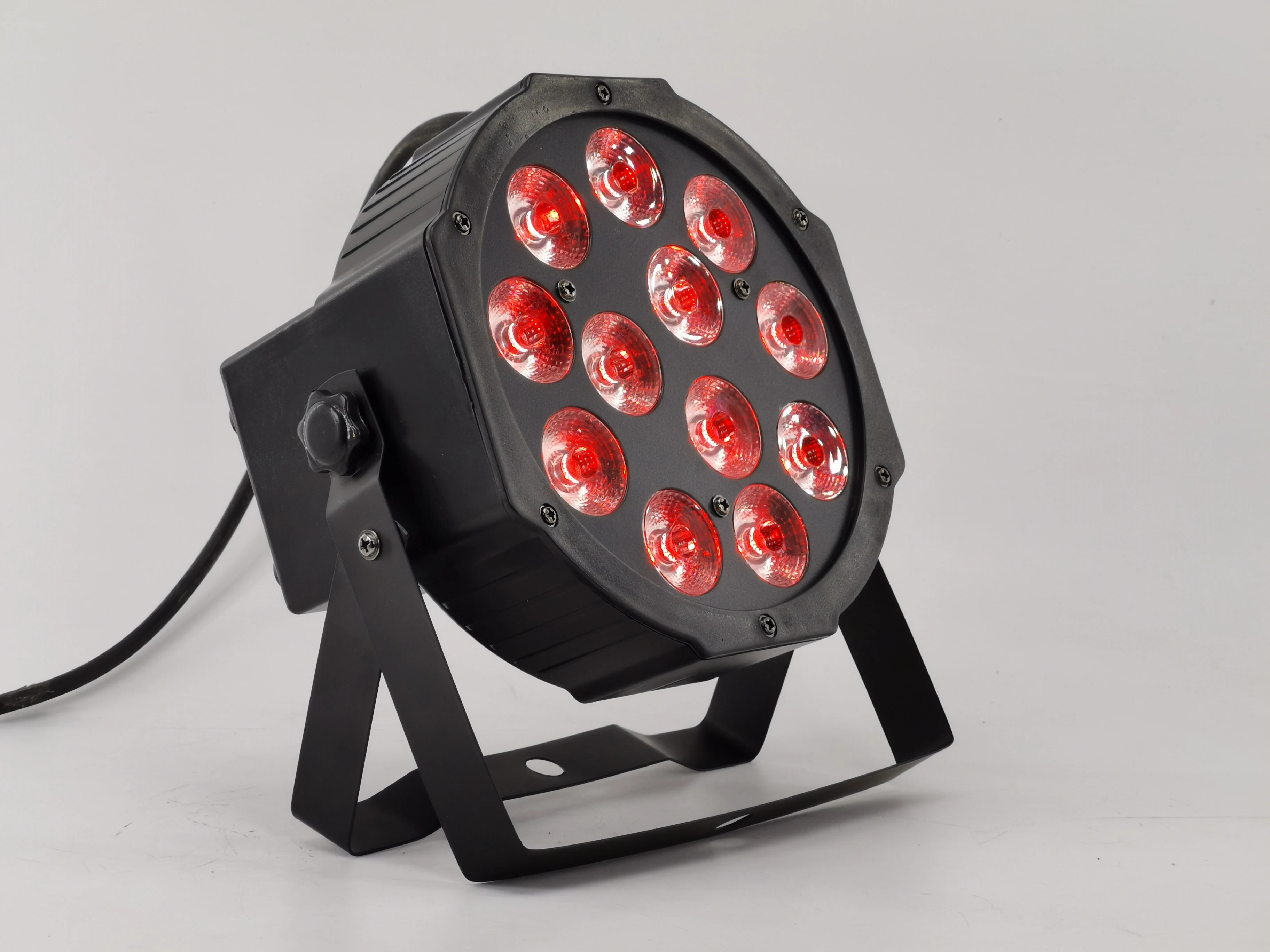 4 шт./12x12 Вт led Par огни RGBW 4в1 плоский par IN/OUT Plug dmx512 Дискотека профессиональный