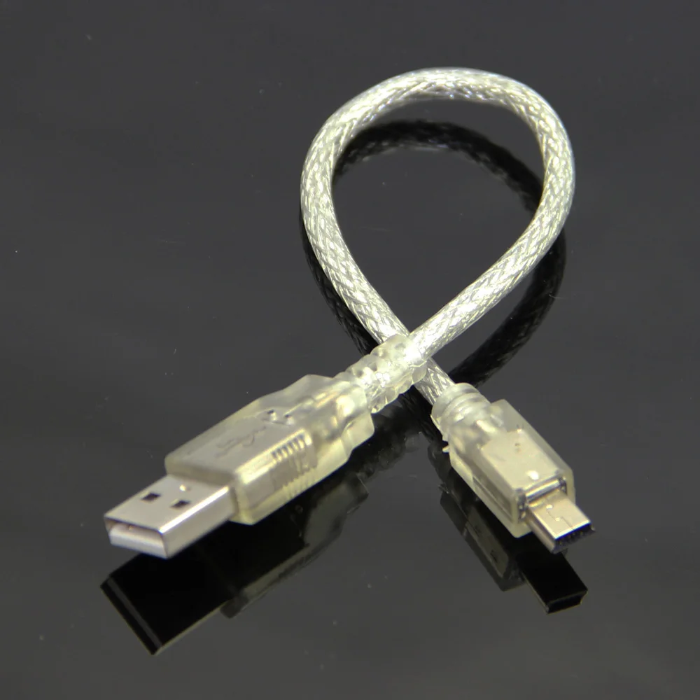 Bochara 20 см мини 5 контактный USB кабель 2 0 Тип A папа 5P для передачи данных двойное