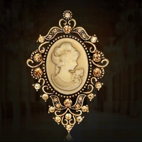 victoria vintage beauty picturebrooch pins female brand jewelry queen cameo brooches rhinestone for women christmas gift