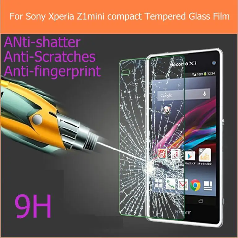 Пленка из закаленного стекла для Sony Xperia Z1 Mini Compact M51W Противоударная Защитная
