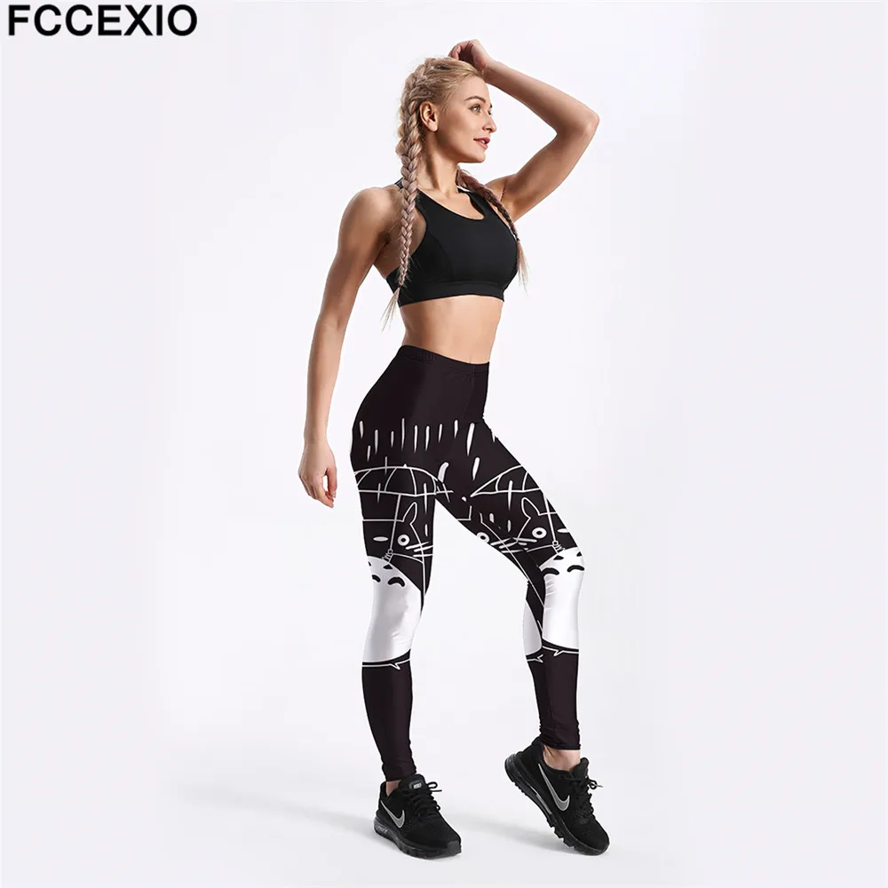 Милый мультяшный Зонт FCCEXIO Тоторо принты для фитнеса тренировок эффект пуш-ап