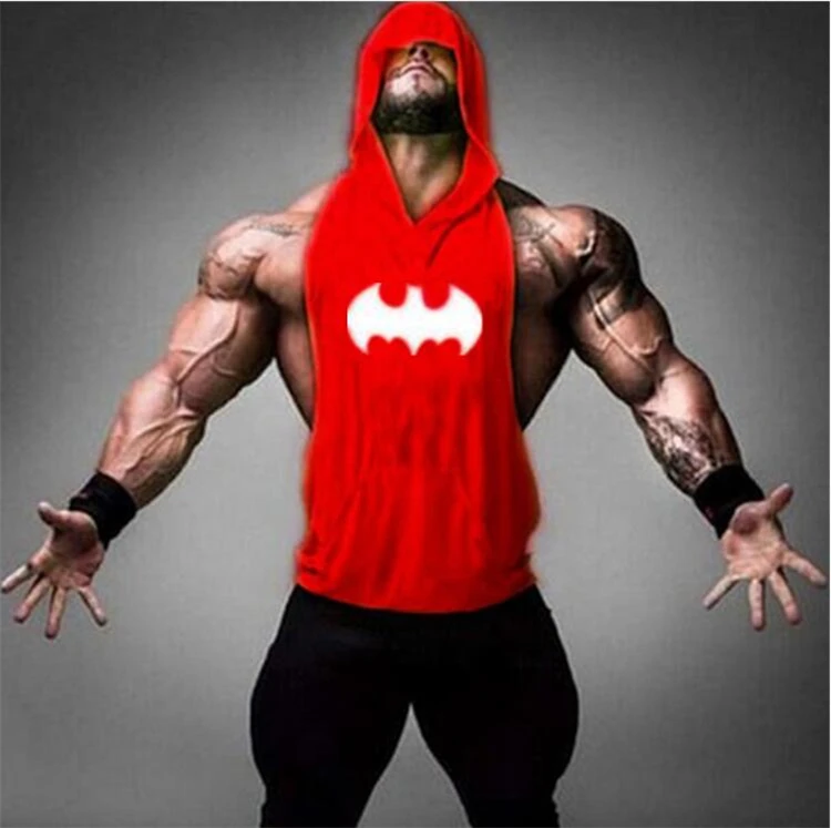 Musculation Спортивная майка для мужчин спортивный жилет с капюшоном Фитнес Лето без