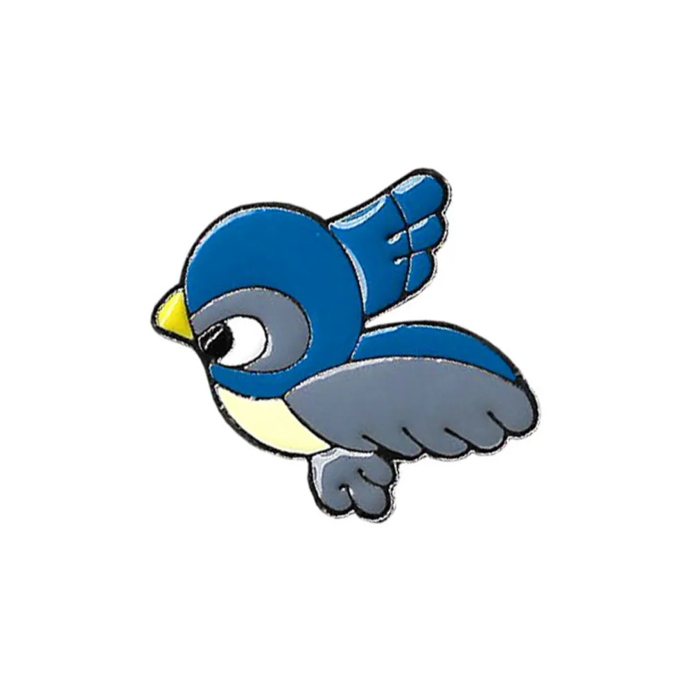 1 шт. нежные животные синяя маленькая птица брошь футболки оптом пальто мужские и