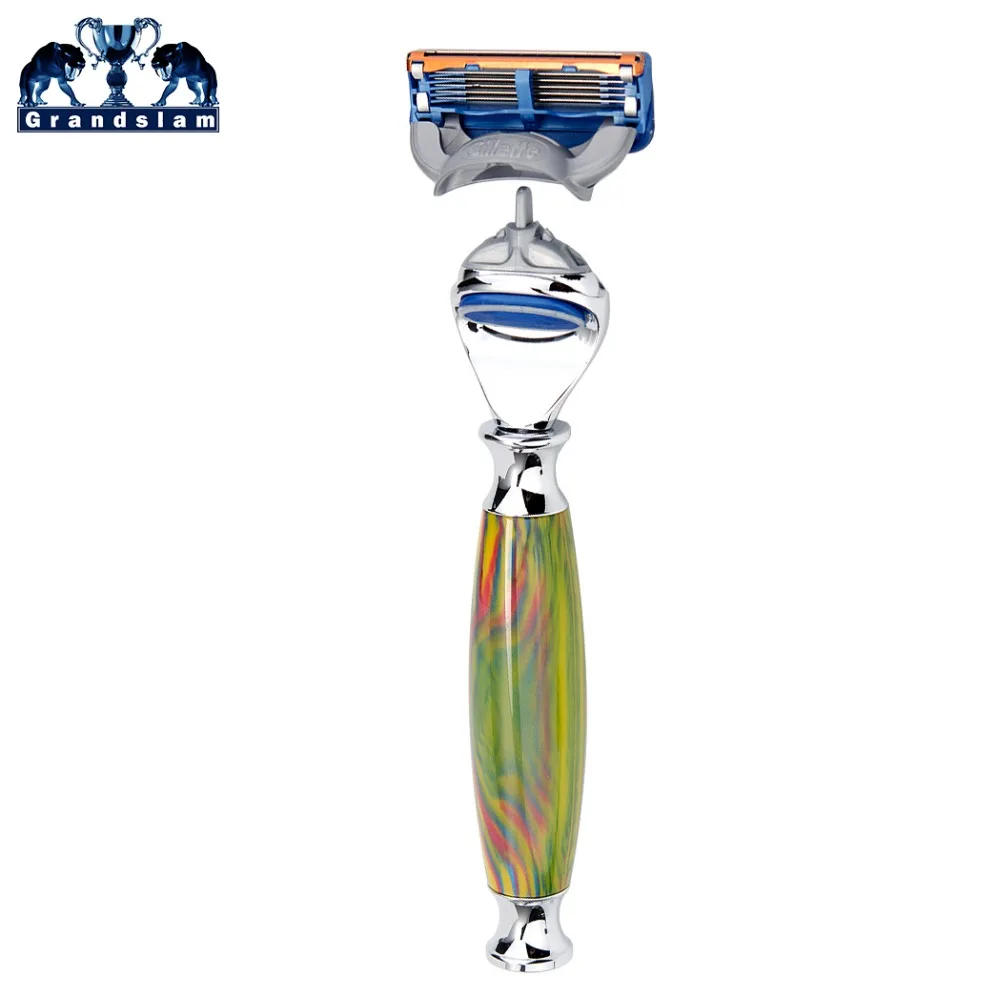 Grandslam Manual Cartridge 5 Layers Shaving Razor Handle For Man + 1pcs Layer Blade Black Gift Box | Красота и здоровье