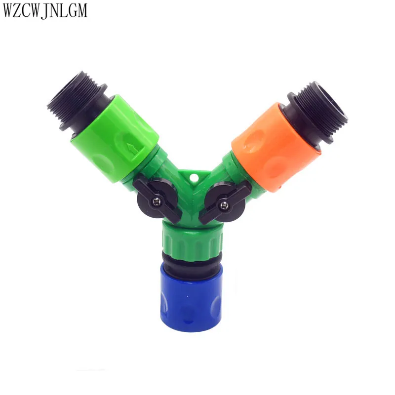Y-образный соединитель для садового орошения 2-ходовой переходник G3 / 4 дюйма 5