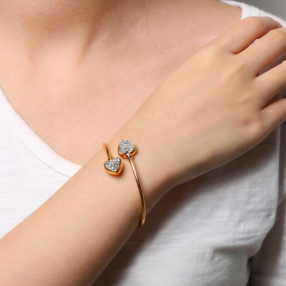 ShinyGem винтажные регулируемые браслеты из натурального камня Открытый браслет на