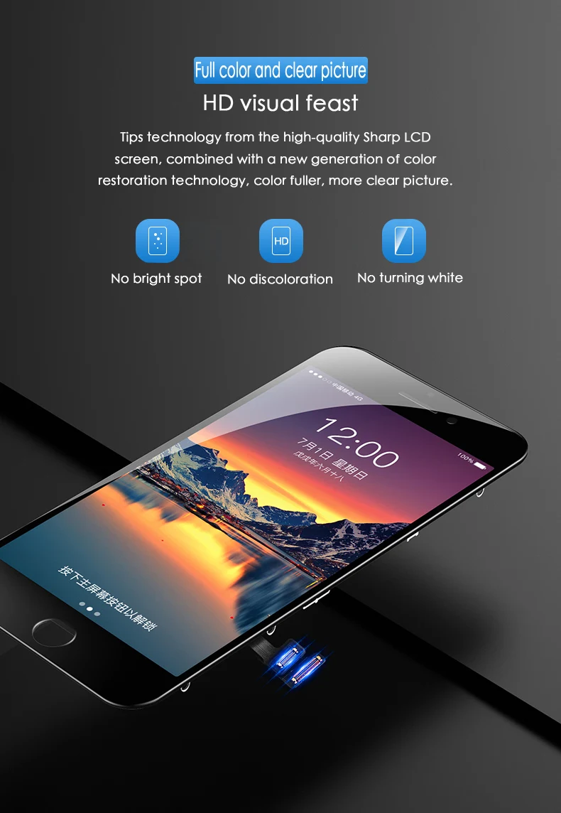 NOHON HD ЖК-дисплей экран AAAA для iPhone 6 6S 7 Замена 3D сенсорный дигитайзер сборка Мобильный телефон ЖК s сенсорный экран