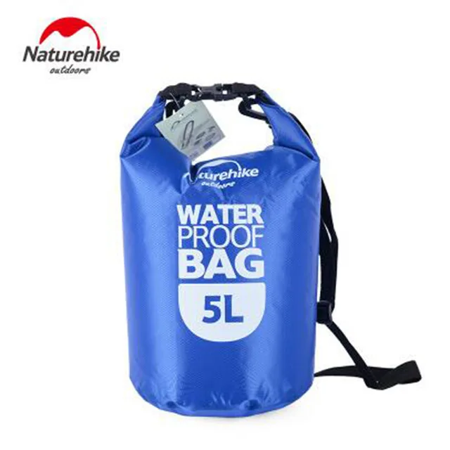 Blue-5L NatureHike 5L 20L 60L водонепроницаемый мешок Сверхлегкий дрейфующий Сухой Мешок Пляжный дрейфующий Дайвинг Плавательный компрессионный мешок для хранения - Цвет: Blue-5L