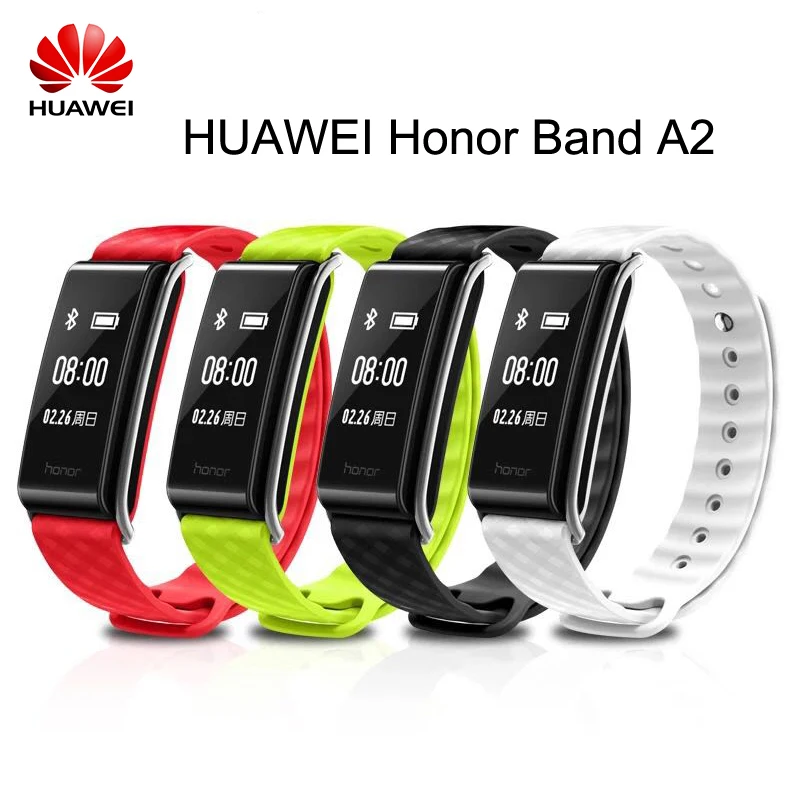 HUAWEI Honor цветной браслет A2 смарт-браслет трекер IP67 водонепроницаемый монитор сердечного ритма браслет Honor play Band A2