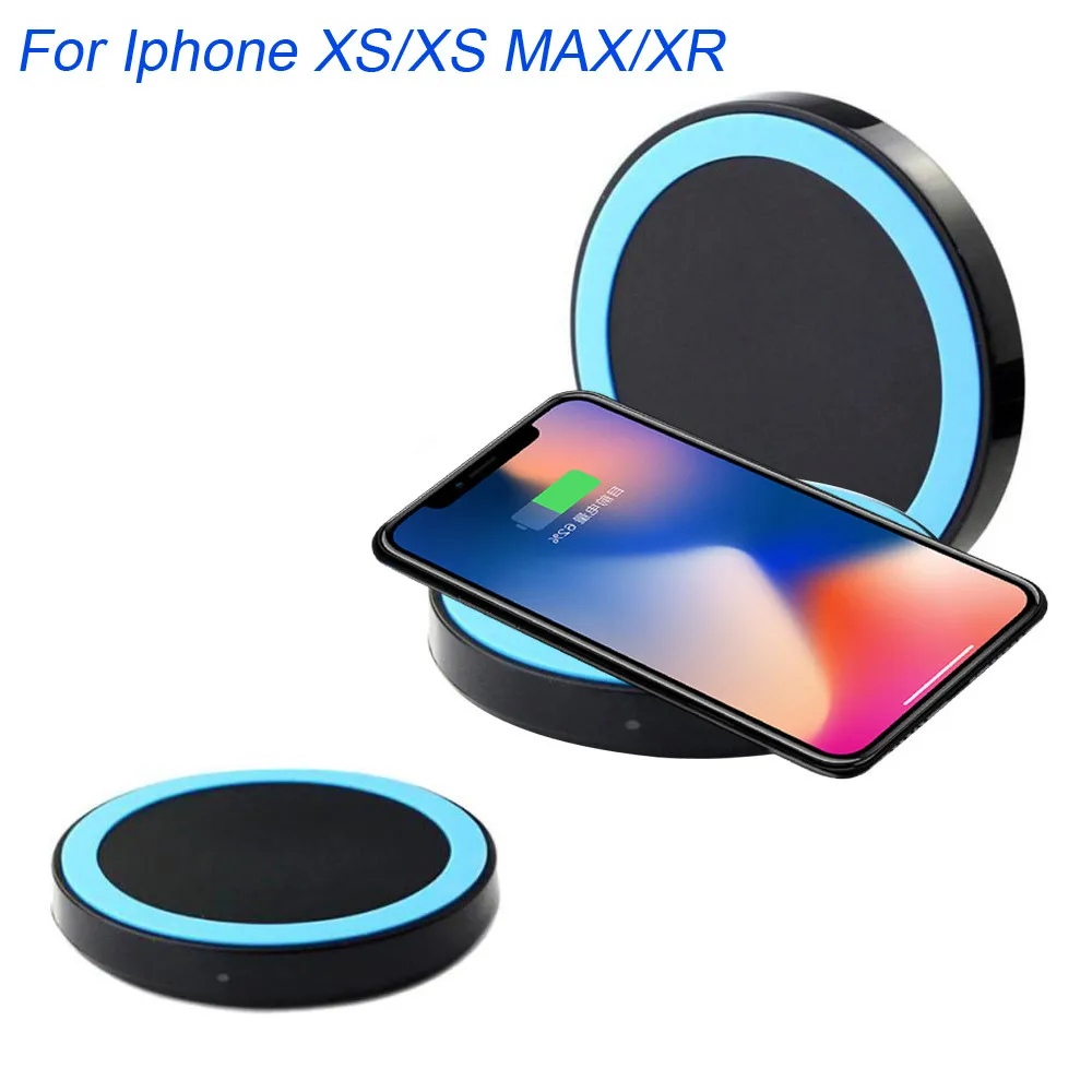 Портативное ультратонкое Беспроводное зарядное устройство Qi для iPhone XS/XS