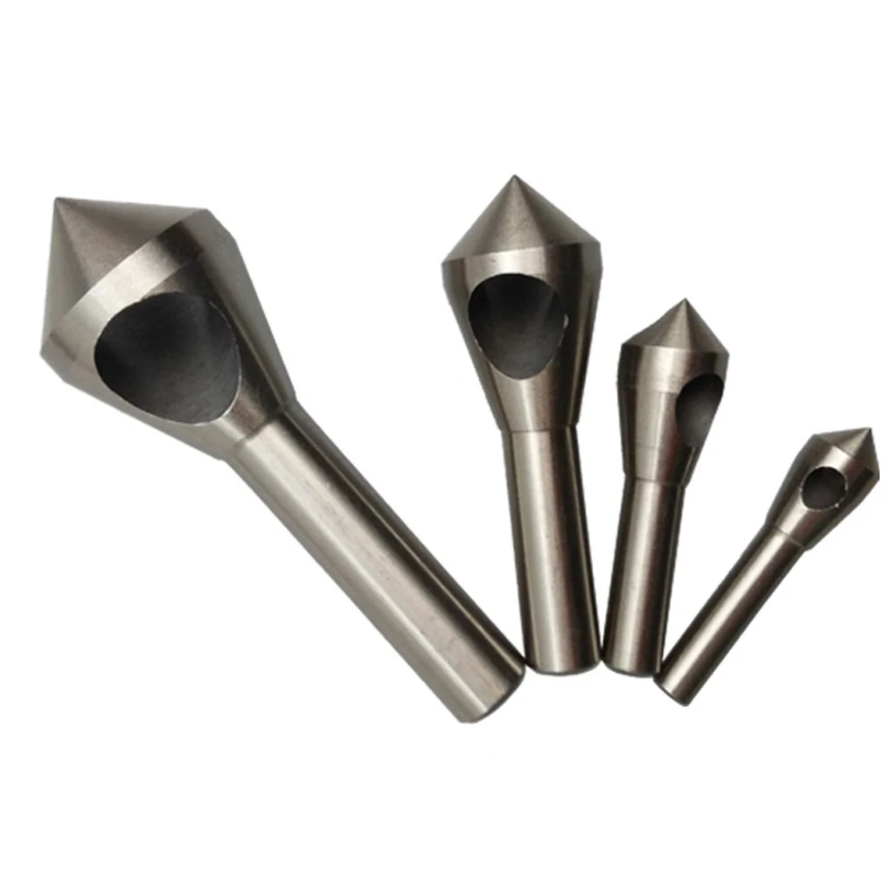 

Hardware 4pcs Countersunk Head Screw Drill for Steel or Aluminum Plate Hole Taper Sink Hole Inclined Hole Chamfering Device