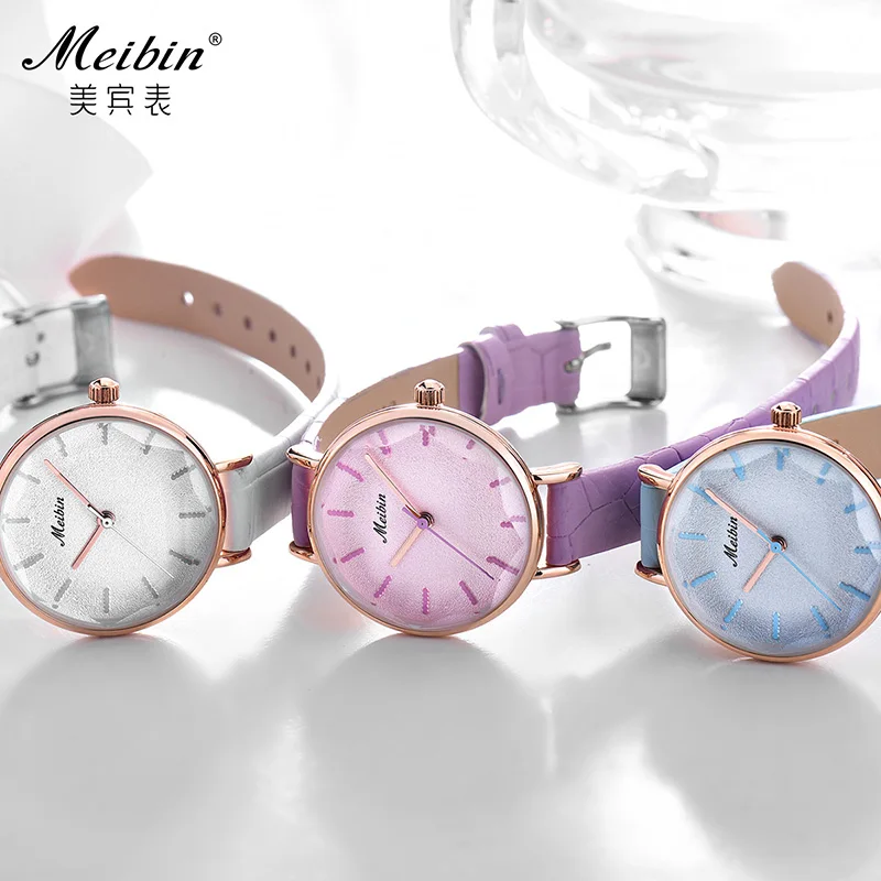 

MEIBIN 2020 NEW Women Watch Top Brand Luxury Fashion Leather Watch For Women Quartz Wrist Watches reloj mujer zegarek damski