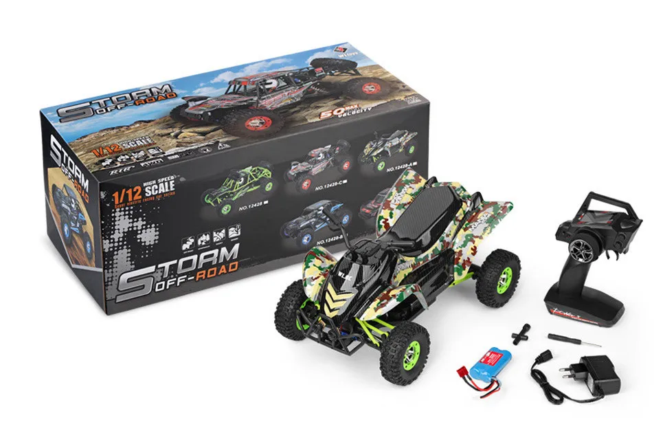 12428-A WLtoys 12428-A/B/C RC автомобиль 1/12 Масштаб 2,4G Электрический 4WD автомобиль с дистанционным управлением 50 км/ч высокая скорость RC гоночный внедорожник - Цвет: 12428-A