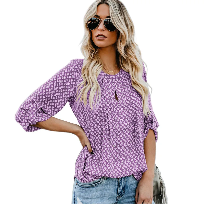 DORVIVON chemise longue femme 2019 весенние женские шифоновые блузки с длинными рукавами