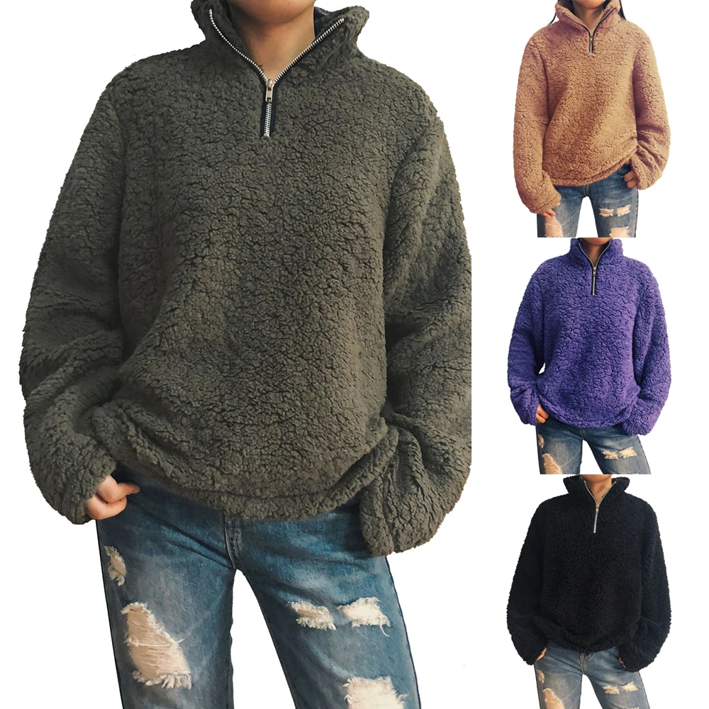 Женская толстовка на молнии NIBESSER Повседневная Свободная Толстовка с длинным