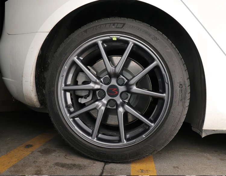 LUCKEASY для Tesla модель 3- Aero центра колеса логотип декоративное покрытие 4 шт./компл