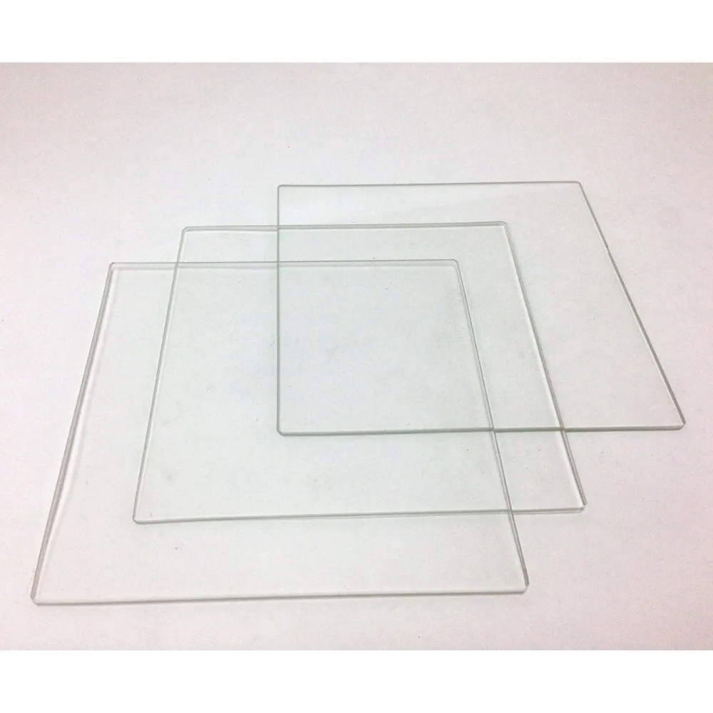 

214x214x3mm Borosilicate Glass Build Plate Heatbed plate for MK2/MK3 3D printer Build Surface Hot Bed
