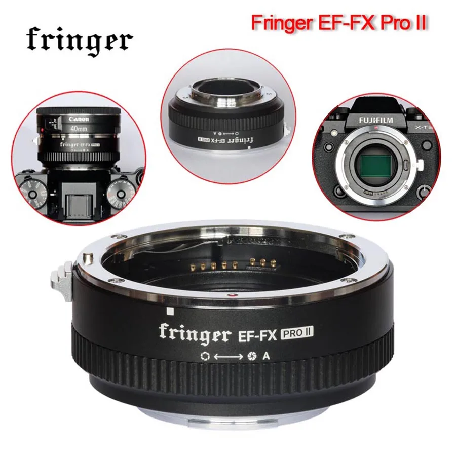 Fringer EF-FX PRO II объектив адаптер EF-FX II объектив IS USM для Canon EF объектив Fujifilm Автофокус-адаптер совместимj Fujifilm X-H X-T X-PRO