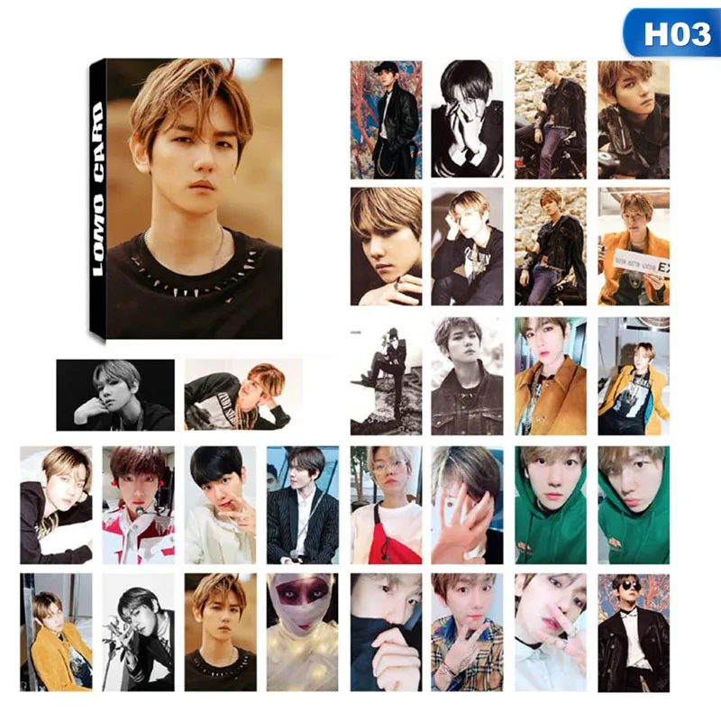 30 шт./кор. фотооткрытка EXO Don't tack UP MY TEMPO Album самодельные бумажные ломо карты HD