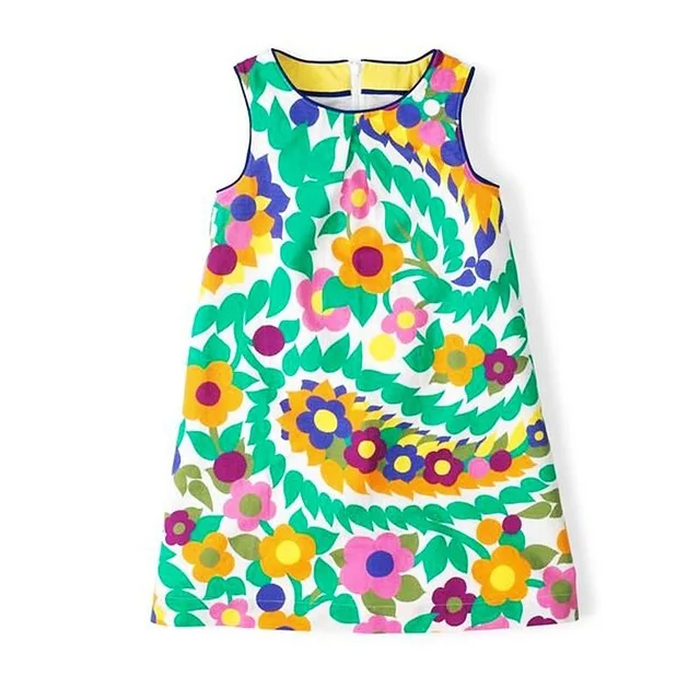 85 Jumping Meter Vestidos/платье принцессы; костюм для девочек; одежда для детей; Летние Платья с цветочным рисунком для маленьких девочек; одежда для малышей - Цвет: 85