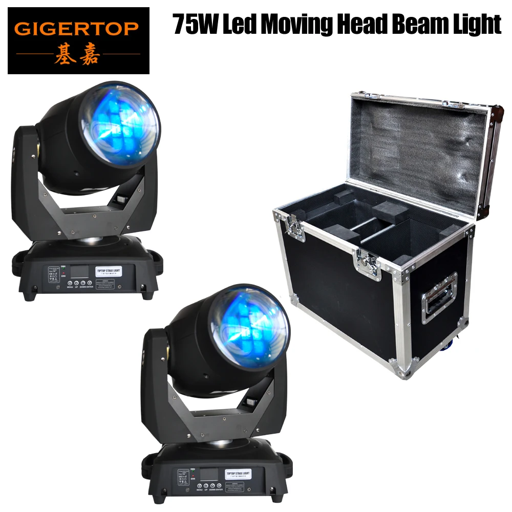 2в1 Roadcase Pack 75 Вт Led Moving Head Light 540/270 Угол ЖК дисплей выключить автоматически Линейный