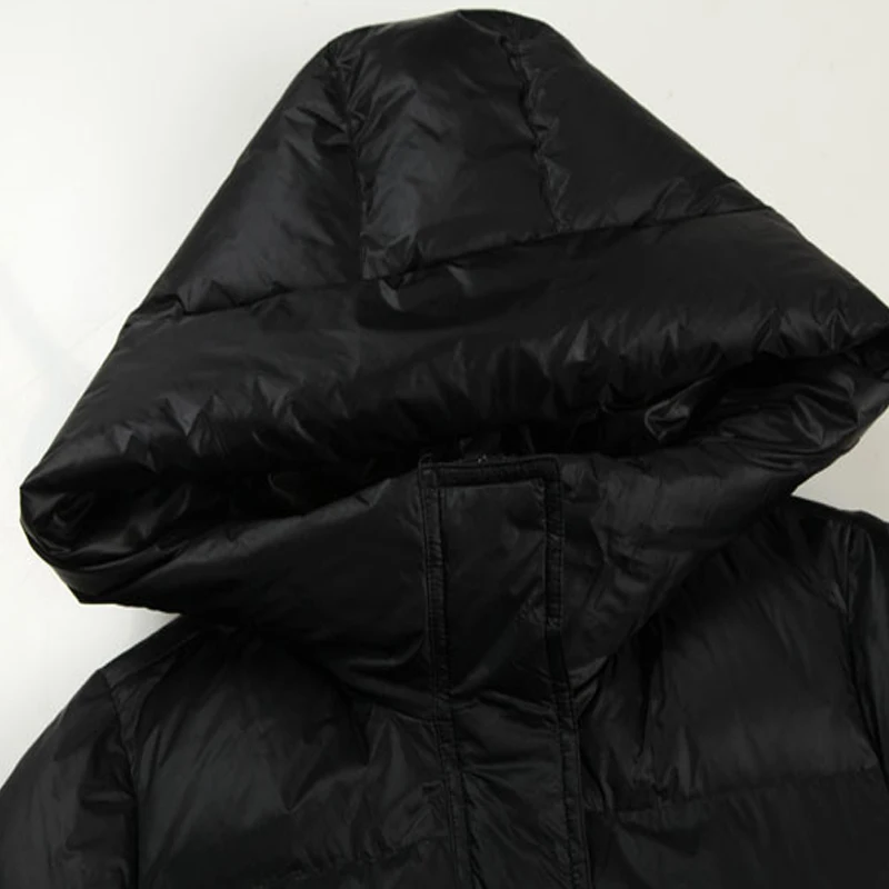 

Fashion Plus Size 4XL Winter Down Jackets Women 81% White Duck Down Parkas Hooded Coats Long Warm Casual Snow Outwear