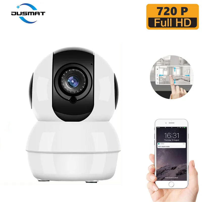 Беспроводная камера 720P/1080P умная с Wi Fi IOS Android ICSee HD домашняя сеть 360 градусов 24