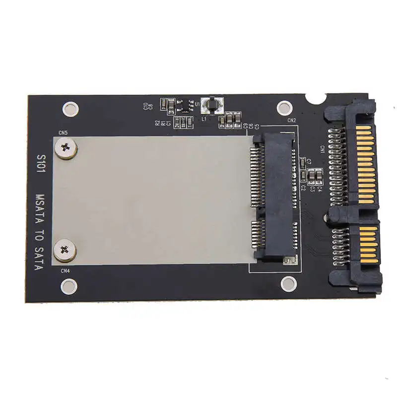 Новый 50 мм Маленькая плата Msata Ssd до 2 5 дюймов Sata адаптер конвертер для Windows2000/Xp/7/8/10