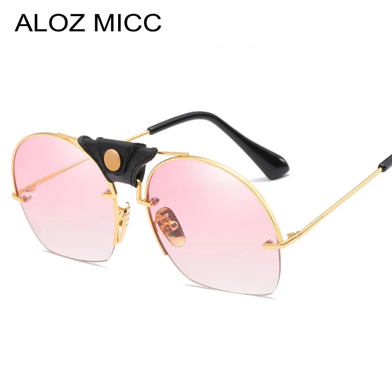 Фото Очки солнцезащитные Круглые Женские ALOZ MCC брендовые дизайнерские оверсайз Очки солнцезащитные Круглые Женские ALOZ MCC брендовые дизайнерские оверсайз